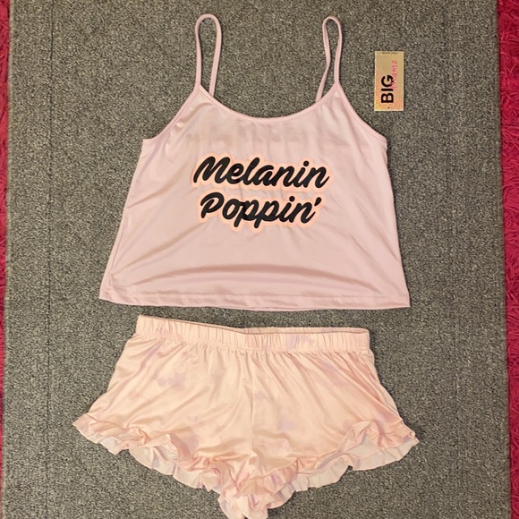 Charlotte Russe Other - Charlotte Russe Big Dreams Melanin Poppin Pink and Purple Tie Dye Pajama Set